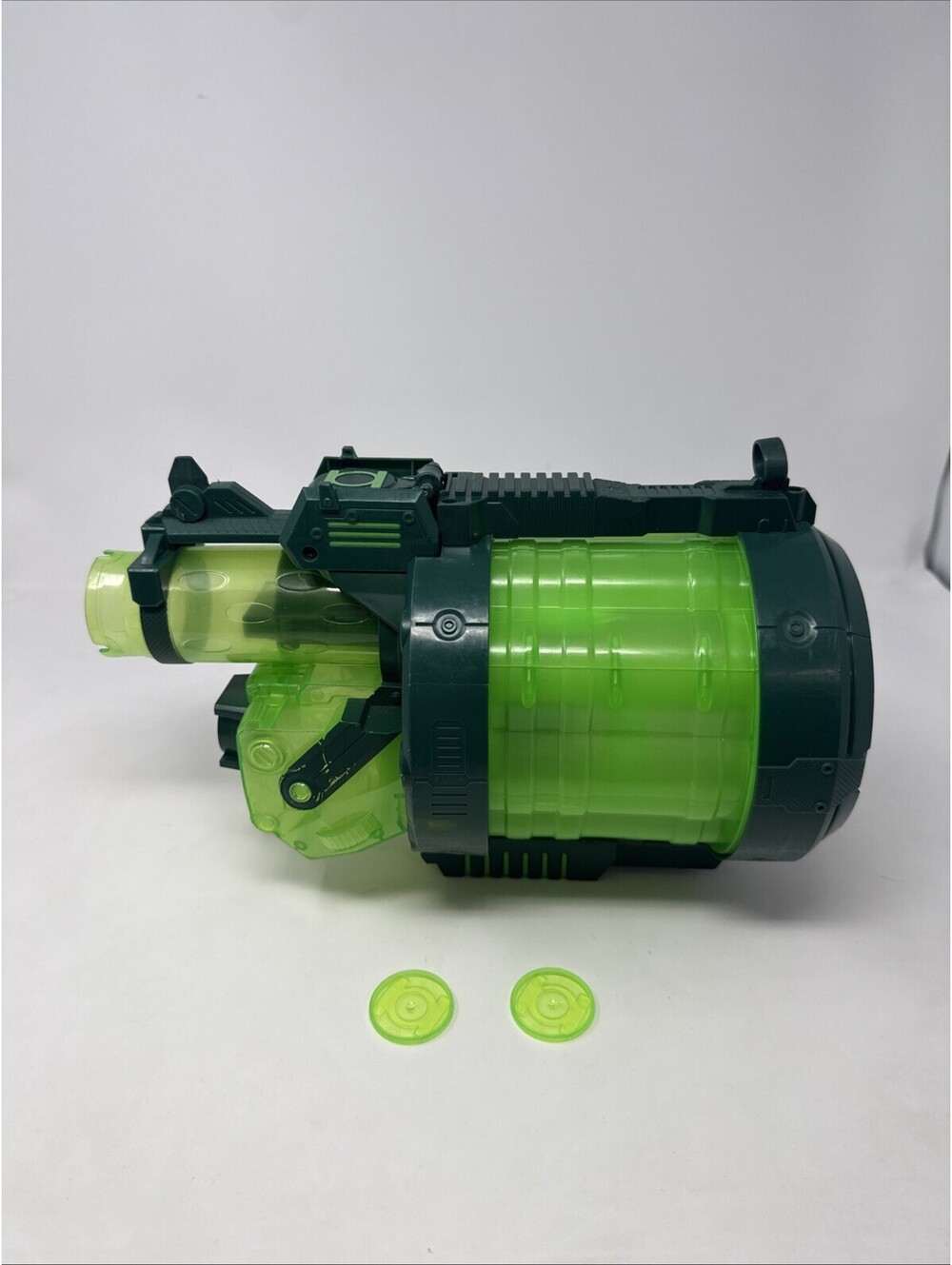 Green Lantern Colossal Cannon Blaster Superhero Shooter Gun Toy Works Great